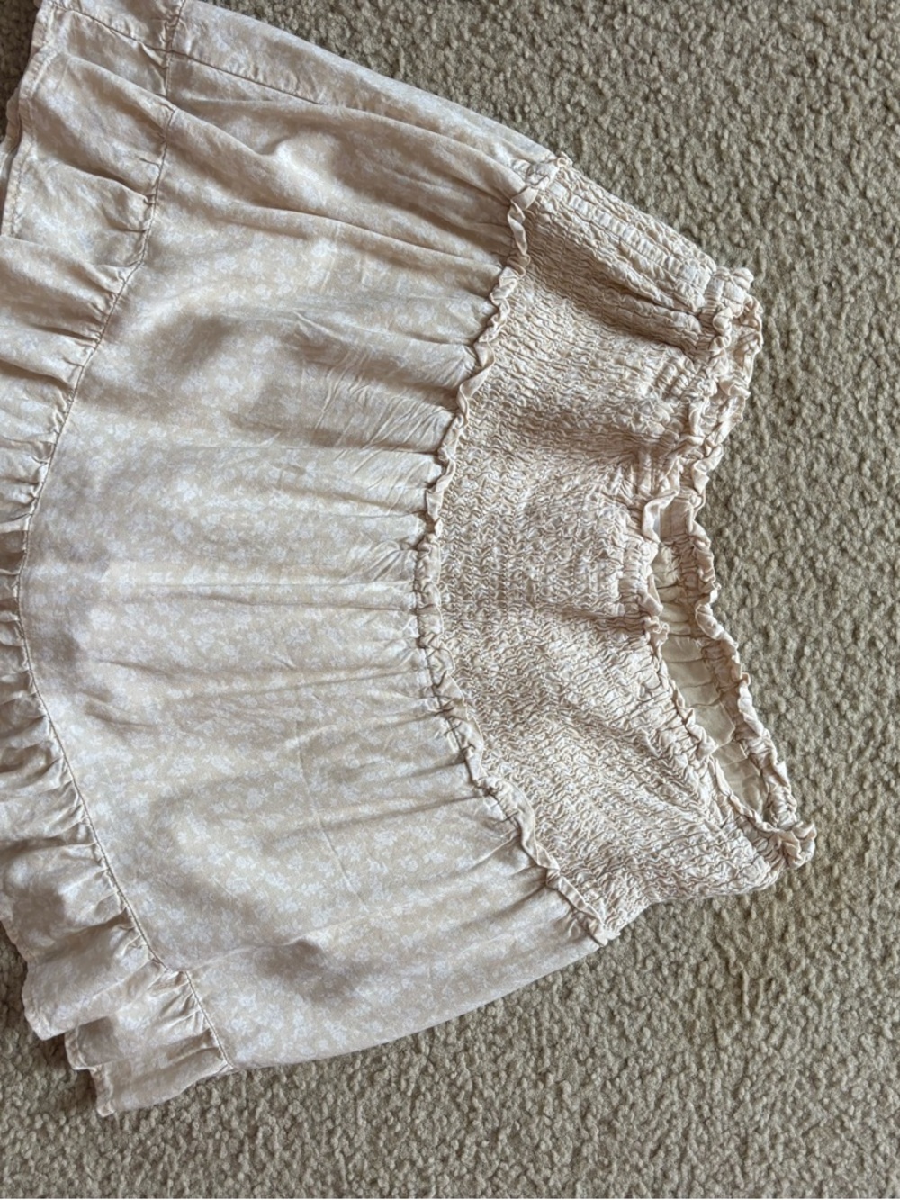 wonder nation Cream Floral Bohi Mini Skirt